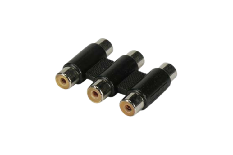 RCA Triple Female To Female Inline Coupler