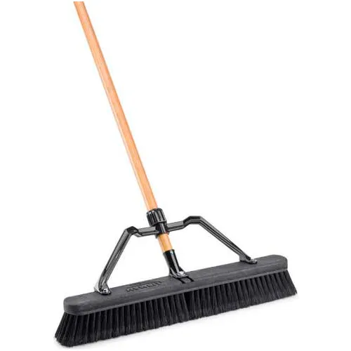 Libman Commercial 24" Smooth Surface Industrial Push Broom - 847 - Pkg Qty 4