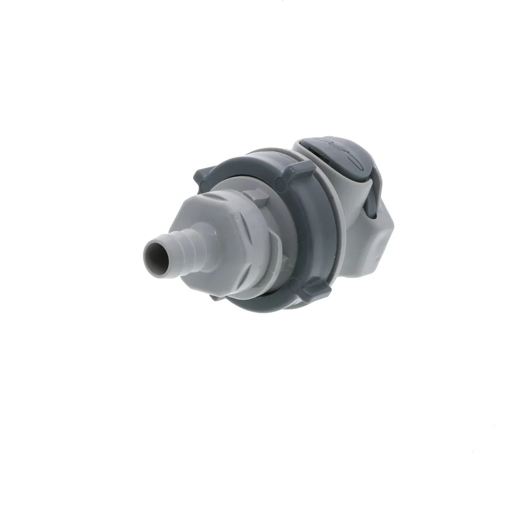 HFC16612 Panel Mount Hose Barb Coupling Body 3/8 ID Barb — Bag of 10