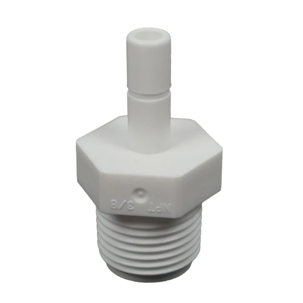 Stem Adapter Acetal 1/4 stem x 3/8 MNPT — Single
