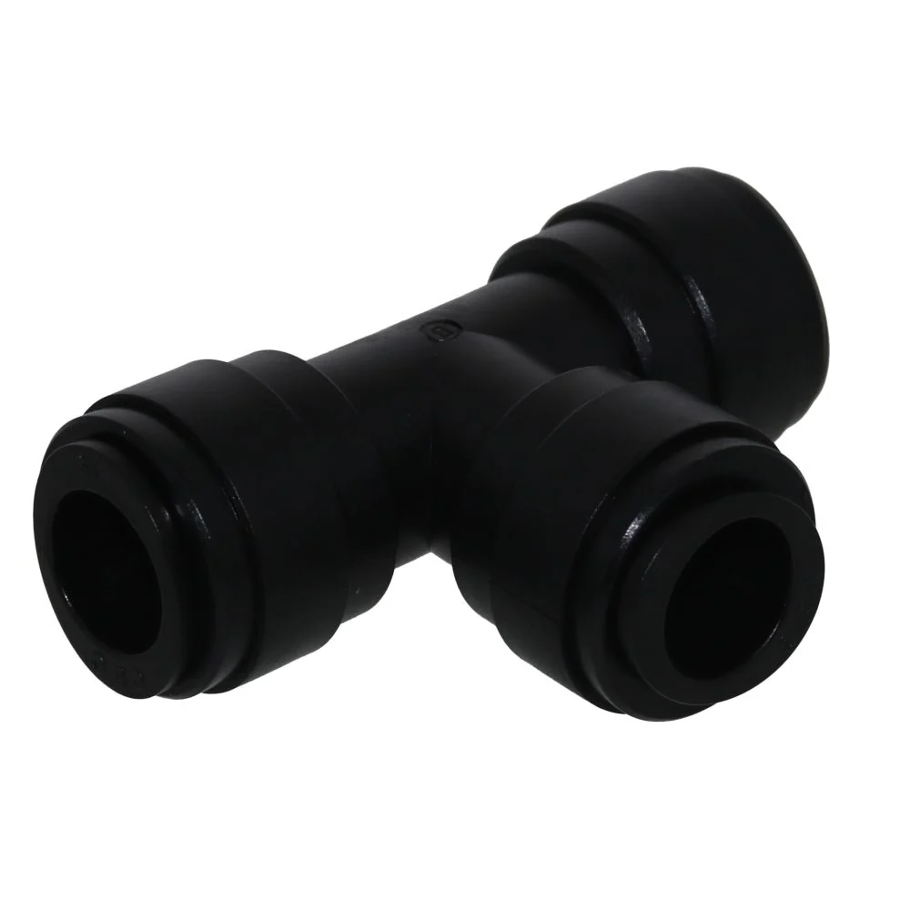 NeoFit - Acetal Black Union Tee- 15mm tube OD — Single