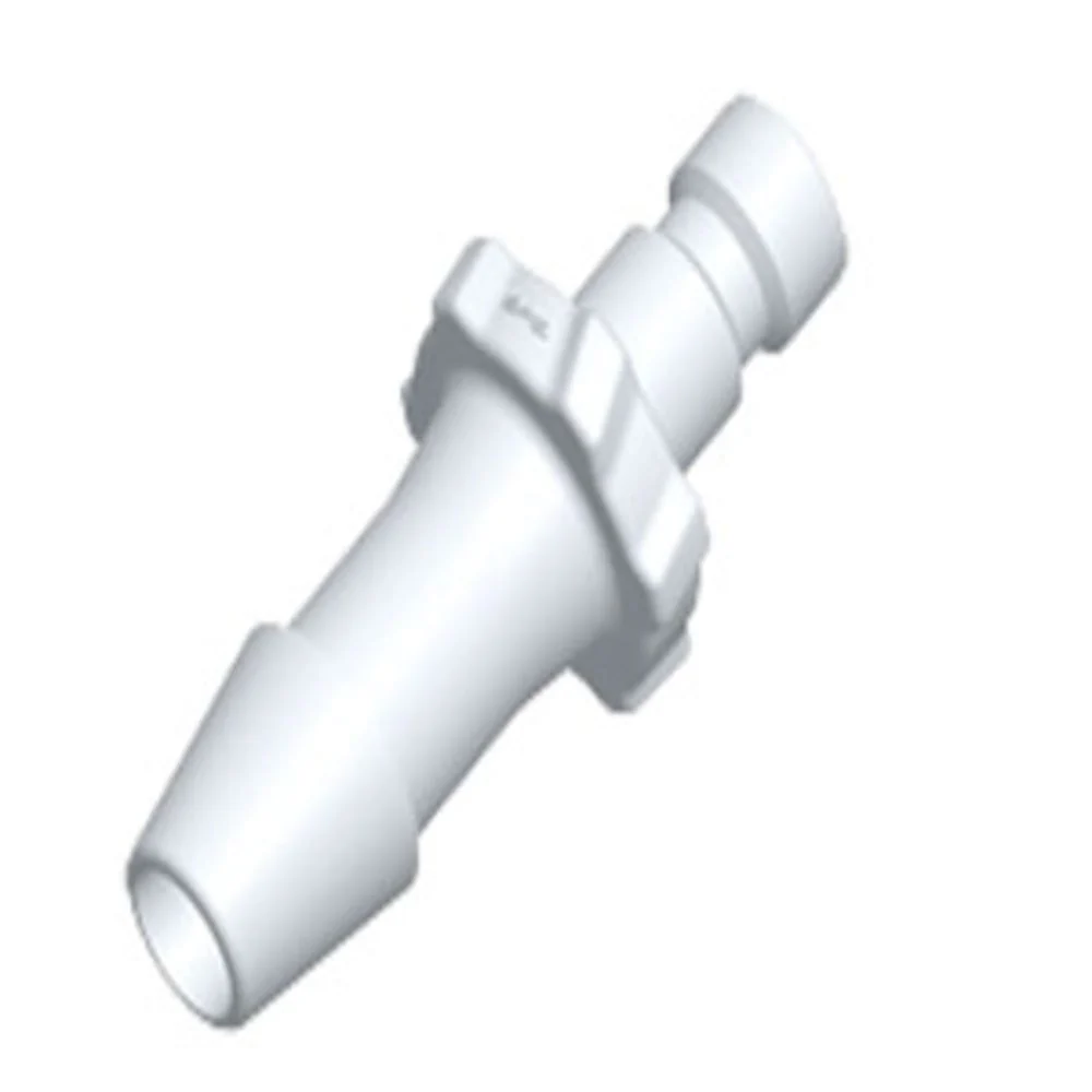 FitQuik BC630 White Nylon Male Bayonet Type Blood Pressure Connector 3/16 ID Barb — Pack of 1000