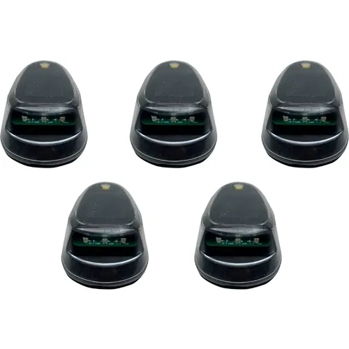 Race Sport Lighting® LoPro Wireless Solar-Powered Truck/Cab LED Light, Amber, Pack of 5