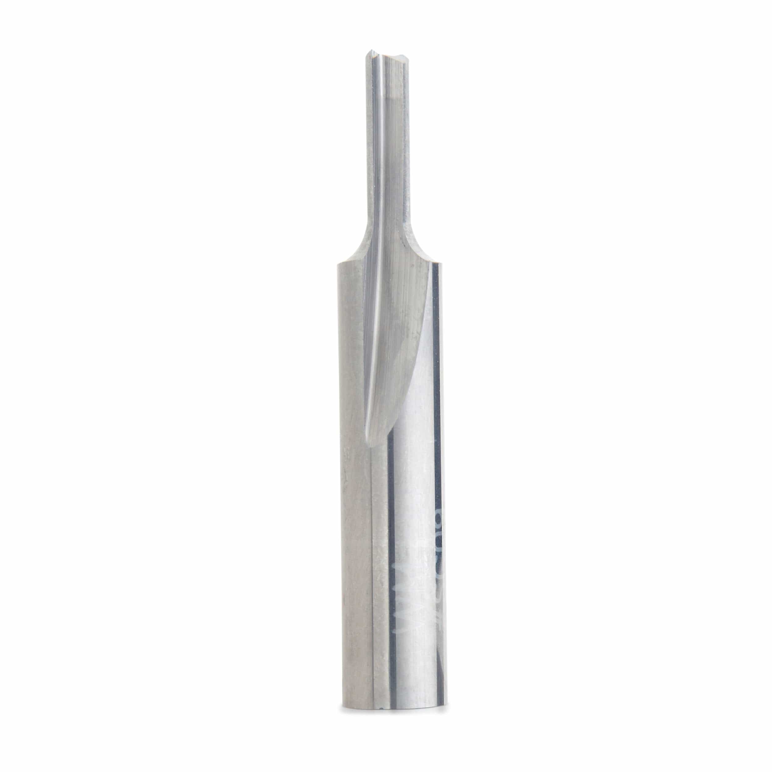 Solid Carbide Double Flute Straight Cut Router Bit - 1/4" SH — 1/8" / 3/8" / 1-1/2"