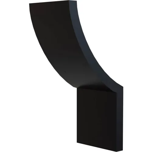 Ambiate Curvo Modern LED Wall Sconce Vanity Light Fixture, 10W, 650 Lumens, 4-3/4"L, Black