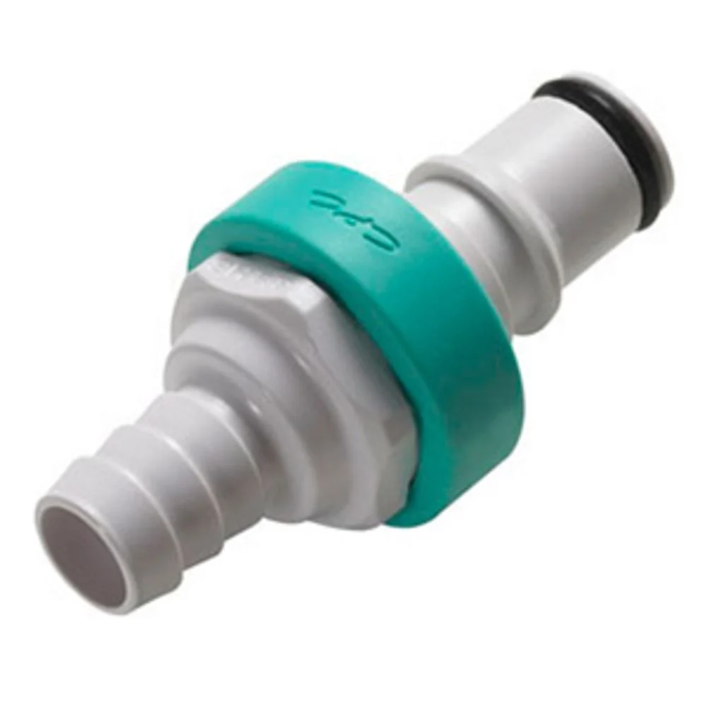 NS4D2200406 ABS Valved In-Line Hose Barb Coupling Insert 1/4 ID Barb — Single
