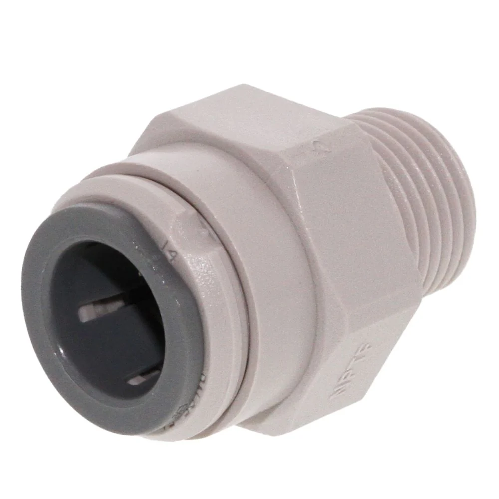 John Guest Male Connector NPTF - 1/2 x 1/2 NPTF — Box of 150