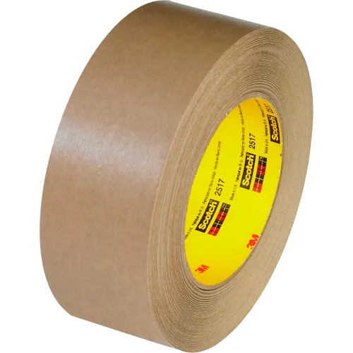 Scotch® 2517 Flatback Tape, 2" x 60 Yds., 6.5 Mil, Kraft - Pkg Qty 12