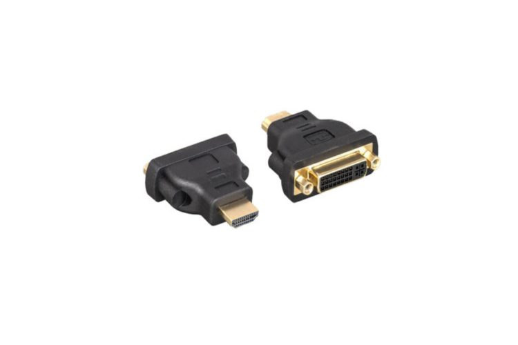 DVI to HDMI Adapter, DVI-D Female to/from HDMI Male
