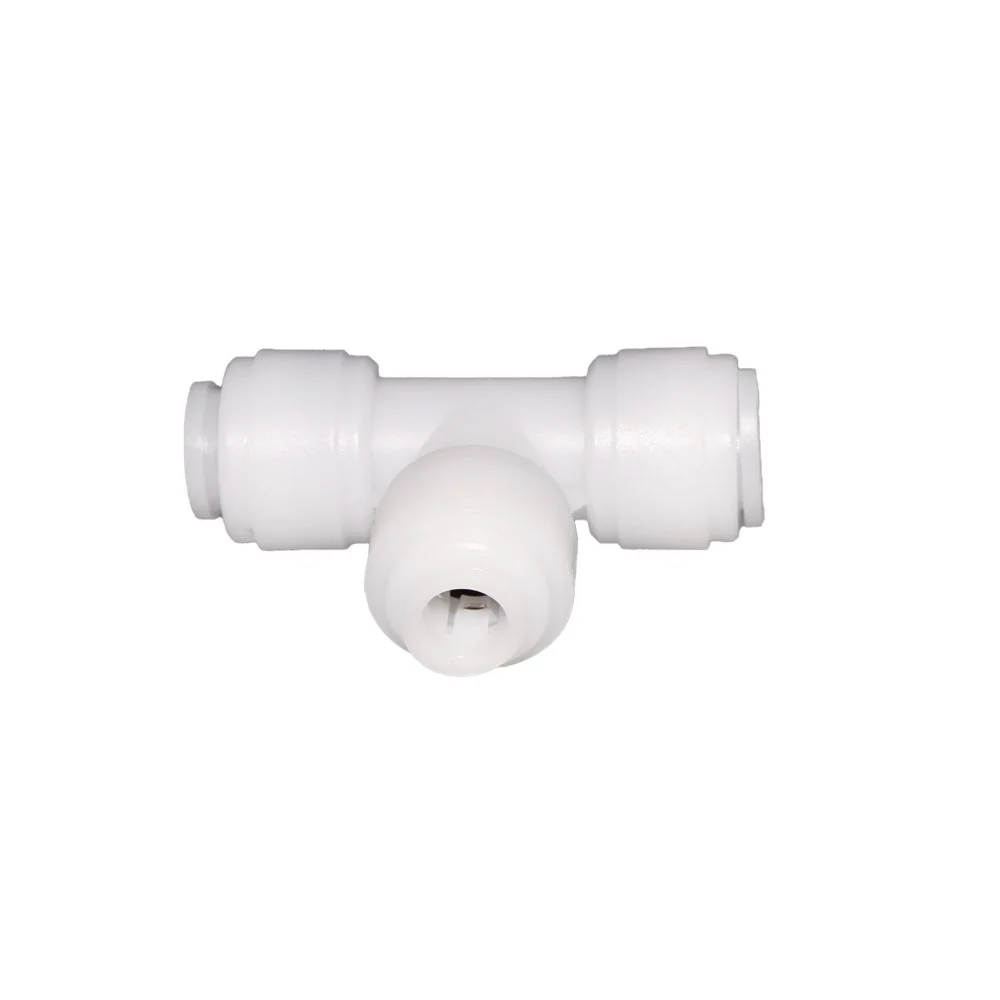 NeoFit - Acetal Natural White Union Tee 4mm(5/32") tube — Bag of 10