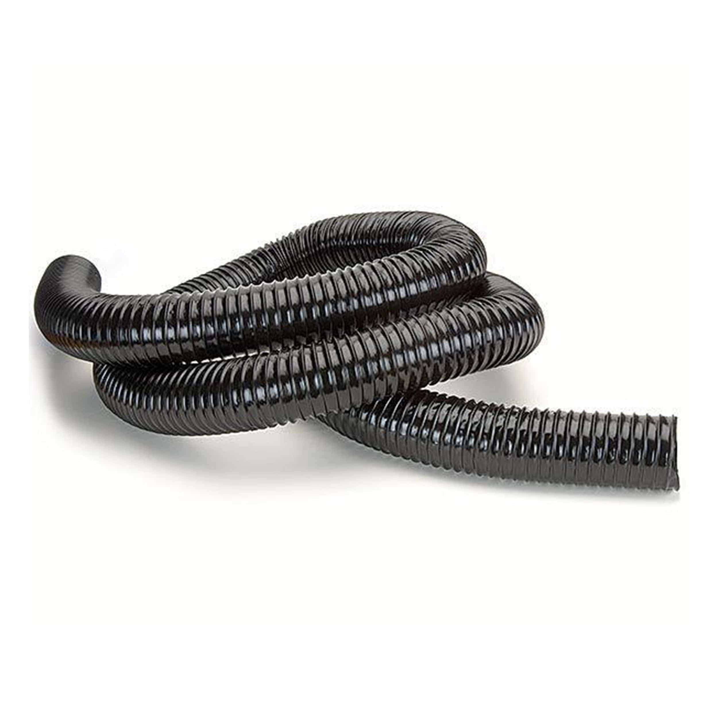 Polyurethane Dust Collection Hose - 2-1/2" x 25' - Black