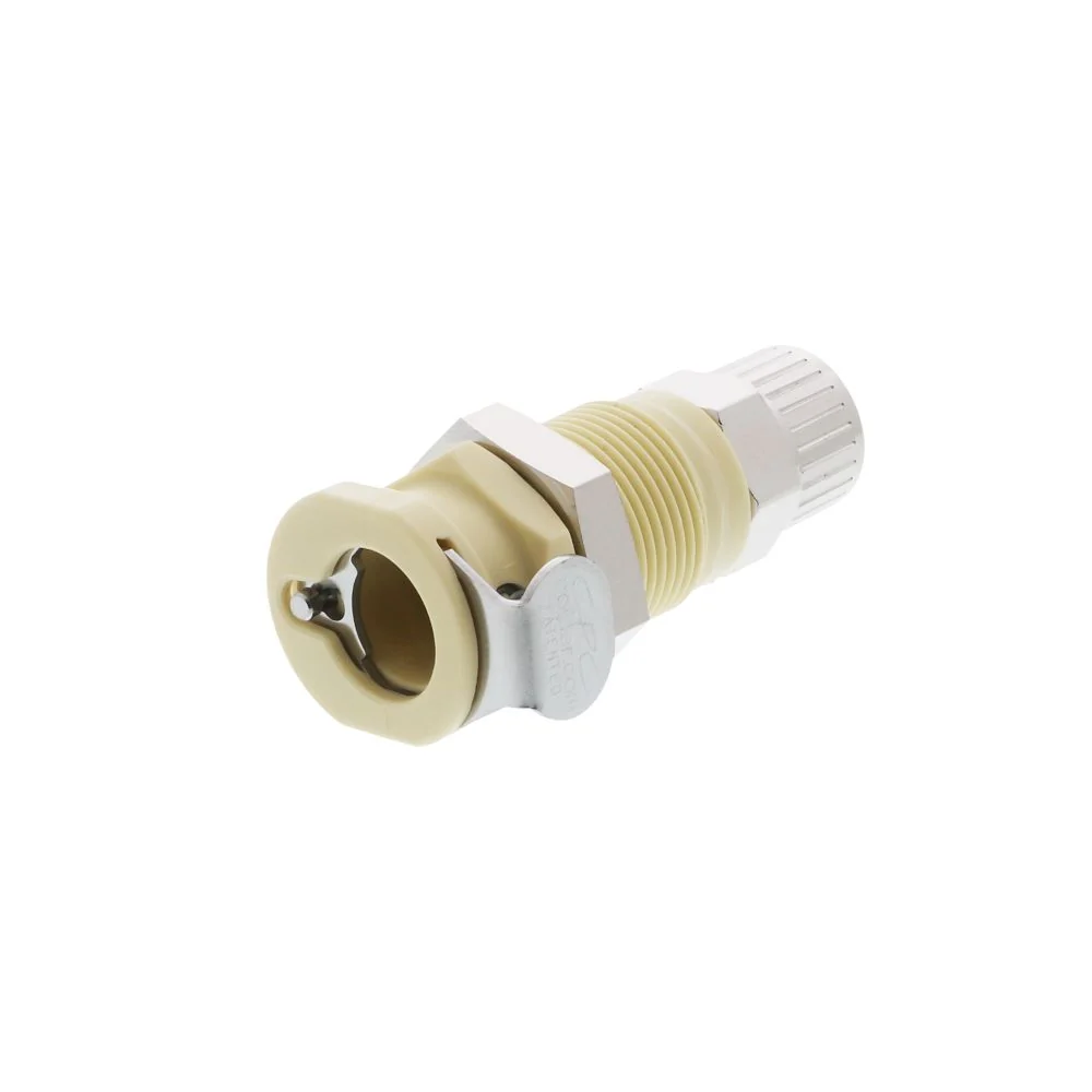 PLCD1200612 Valved Panel Mount PTF Coupling Body 3/8 PTF — Pack of 250