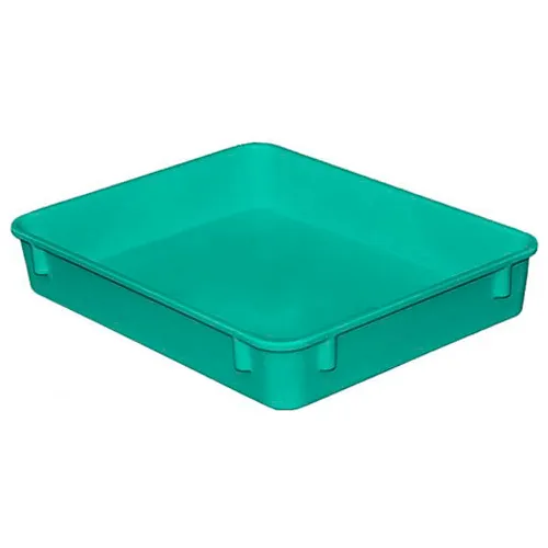 MFG Tray Molded Fiberglass Toteline Nesting Tote, 12-3/8"L x 9-3/4"W x 2-1/8"H, Green