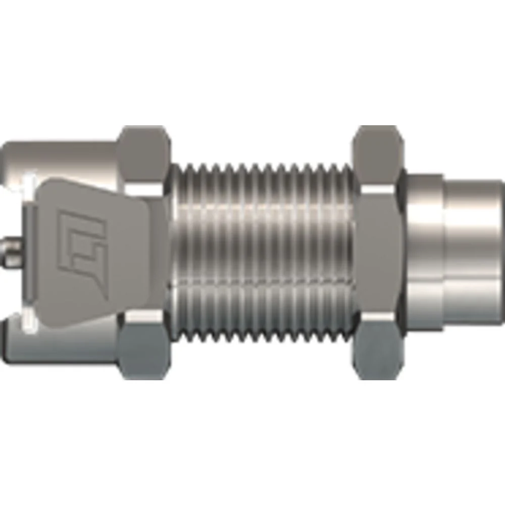 LinkTech 20CB Series Panel Mt. Female, Female Thread, Valved, 10/32, Chrome Brass, Buna N — Bag of 100