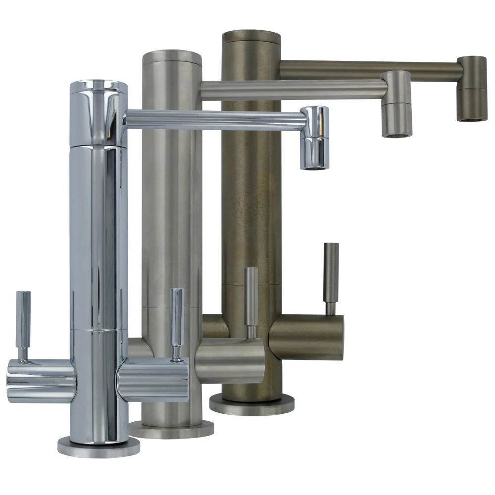 Waterstone Hunley 1900HC Series Faucets - Hot/Cold — Chrome