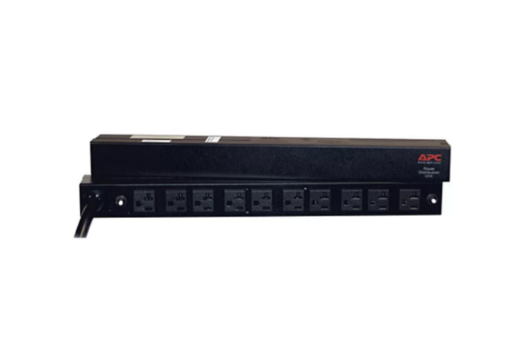 APC Basic 1U Rack PDU, 30A 120V Power Distribution Unit with (10) NEMA 5-20 Outlets, AP9560