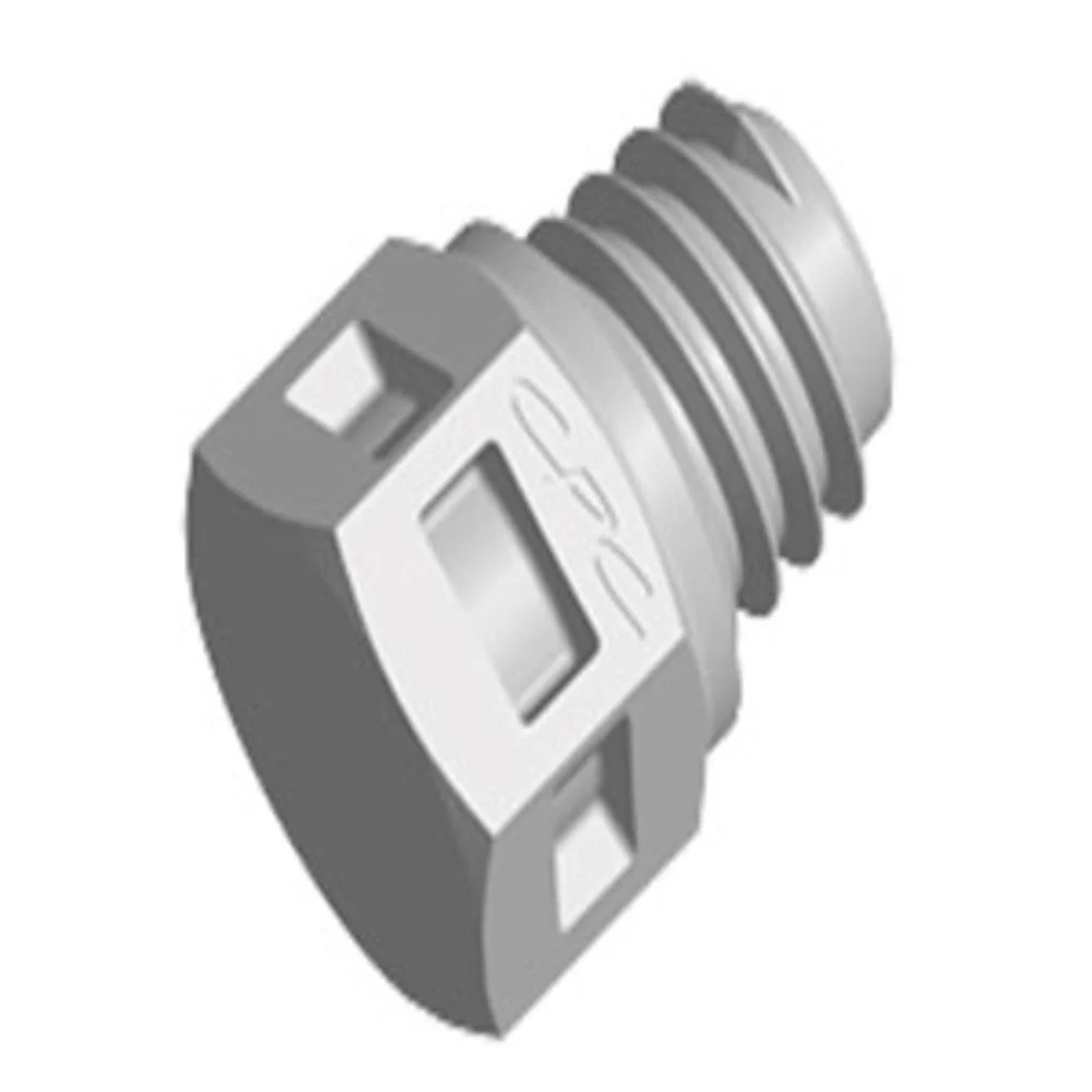 MP Plug Fitting Natural Polypropylene Tapered 10-32 — Pack of 1000