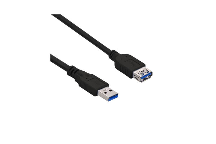 6Ft USB 3.0 A Male to A Female Extension Cable, Black