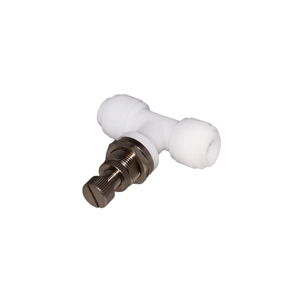 NeoFit - Acetal Natural White Flow Control Bulkhead 1/4" tube — Box of 200