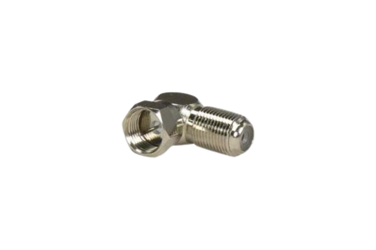 F-Type Right Angle Screw-on Plug Adapter