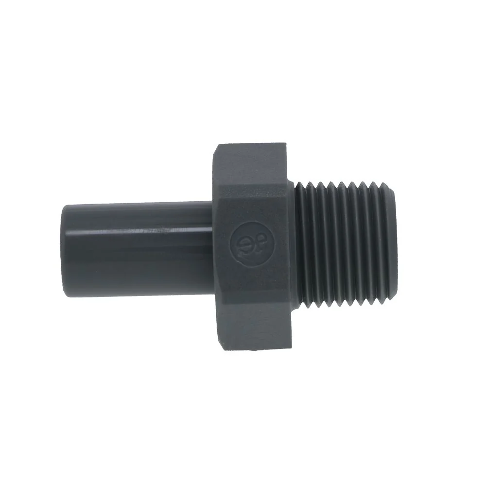John Guest Stem Adapter BSPT - 3/8 x 1/4 BSPT — Bag of 10