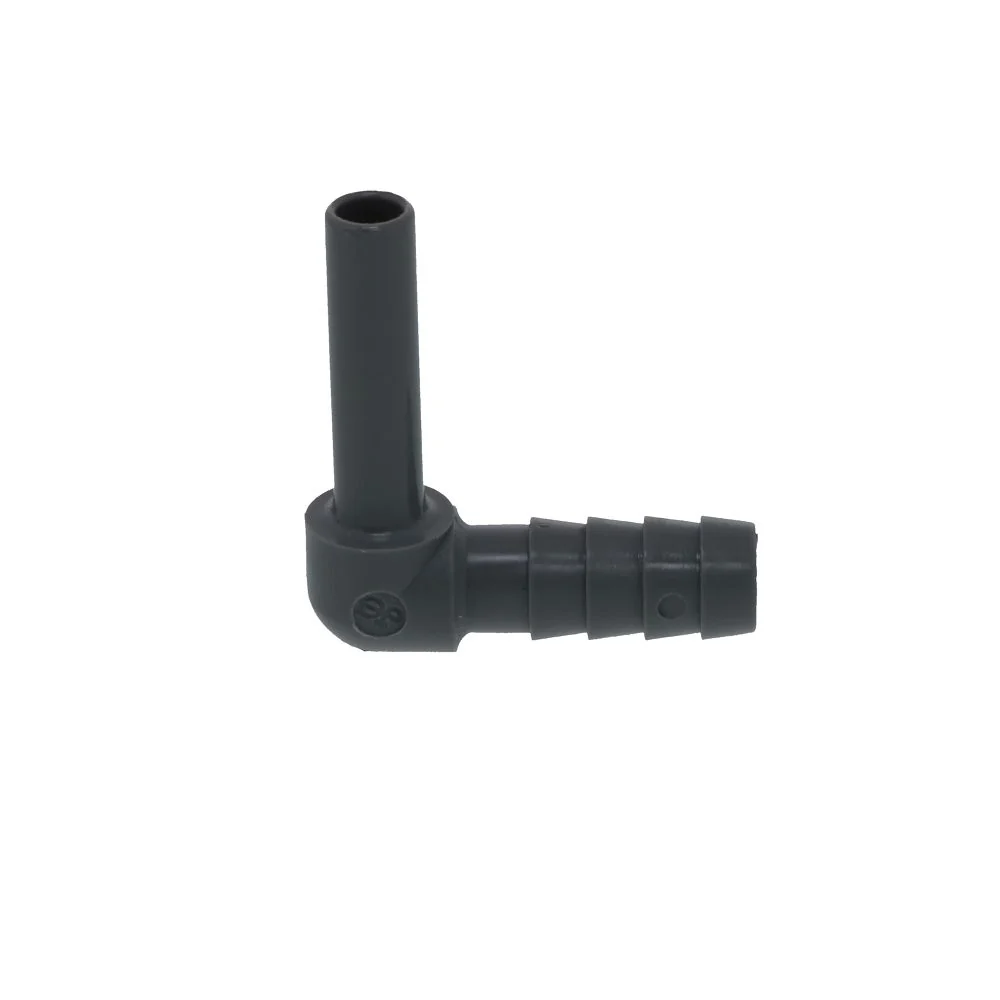 John Guest Stem Elbow Barb Connector - 1/4 OD Stem x 5/16 ID Barb — Single