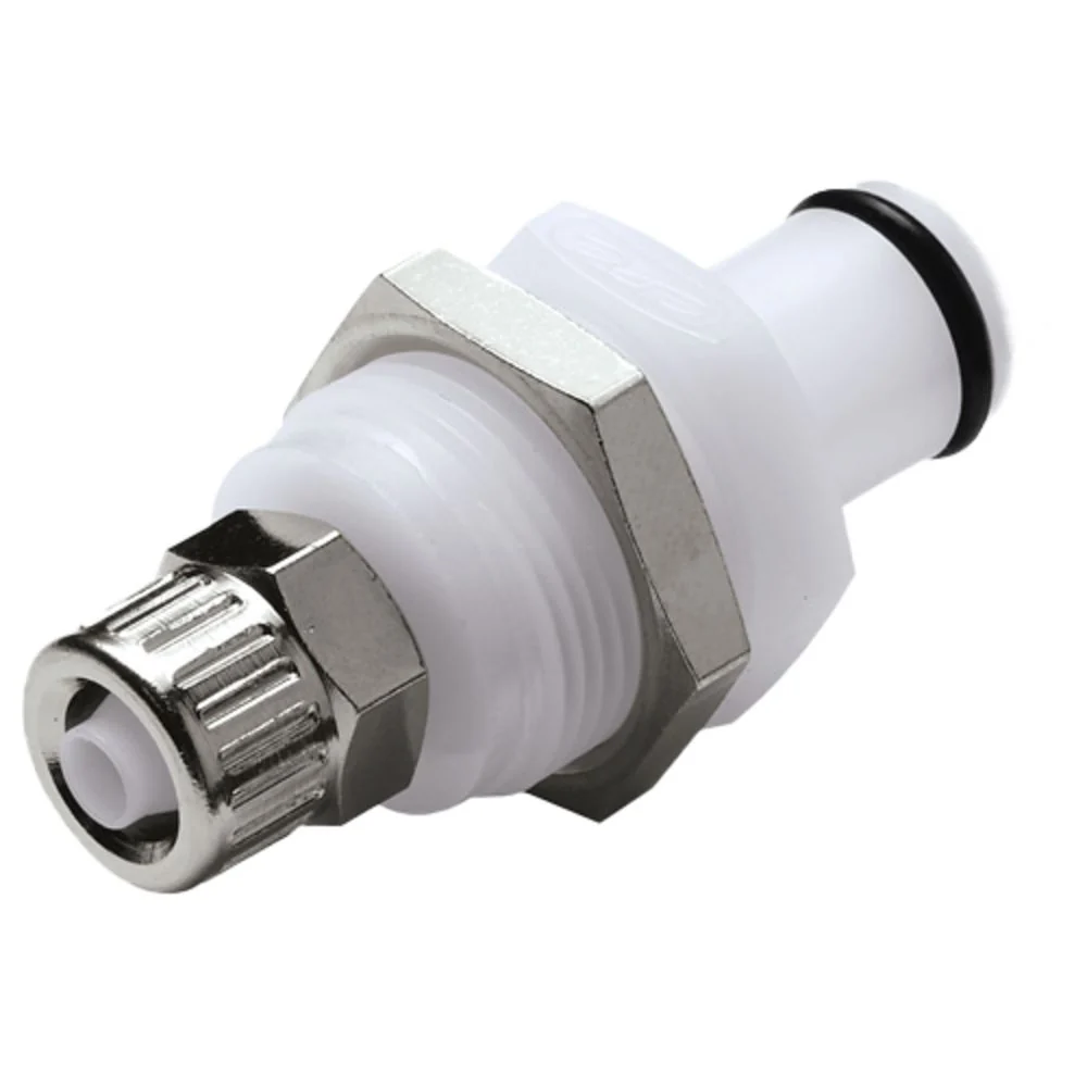 PLC400M8 Panel Mount 8 MM PTF Coupling Insert 1/4 PTF — Bag of 25