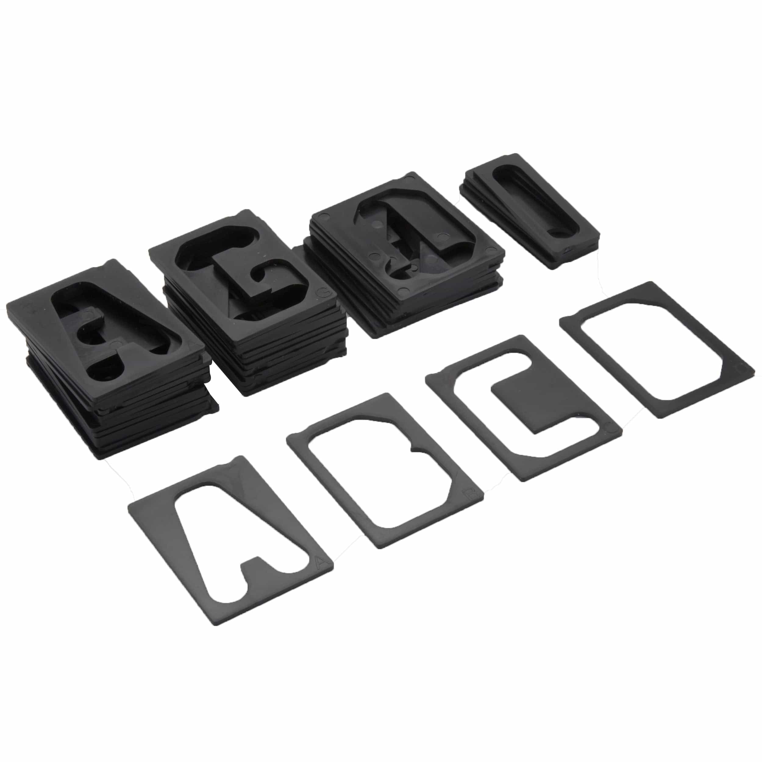 1-1/2" Horizontal Character Set For Milescraft TurnLock Sign Making Jigs