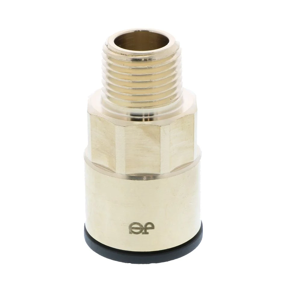 John Guest Lead-Free ProLock Brass Male Connector NPT - 3/4 CTS x 1/2 NPT — Box of 50