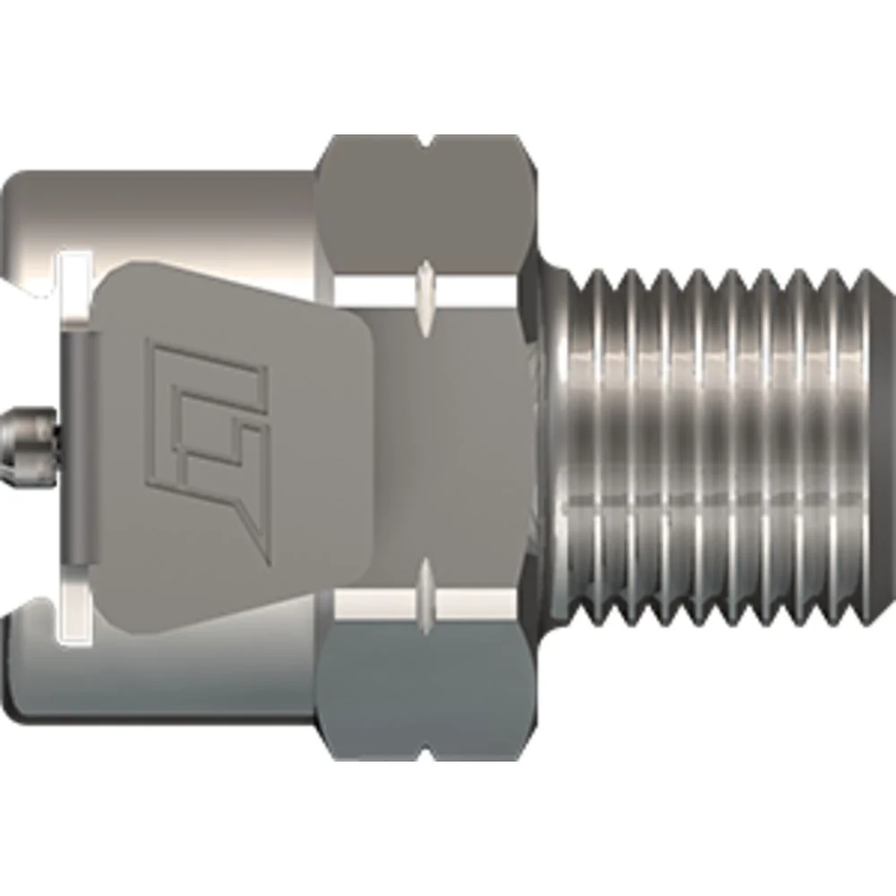 LinkTech 20CB Series Male Thread Female, Valved, 1/8" BSPT, Chrome Brass, Buna N — Bag of 100