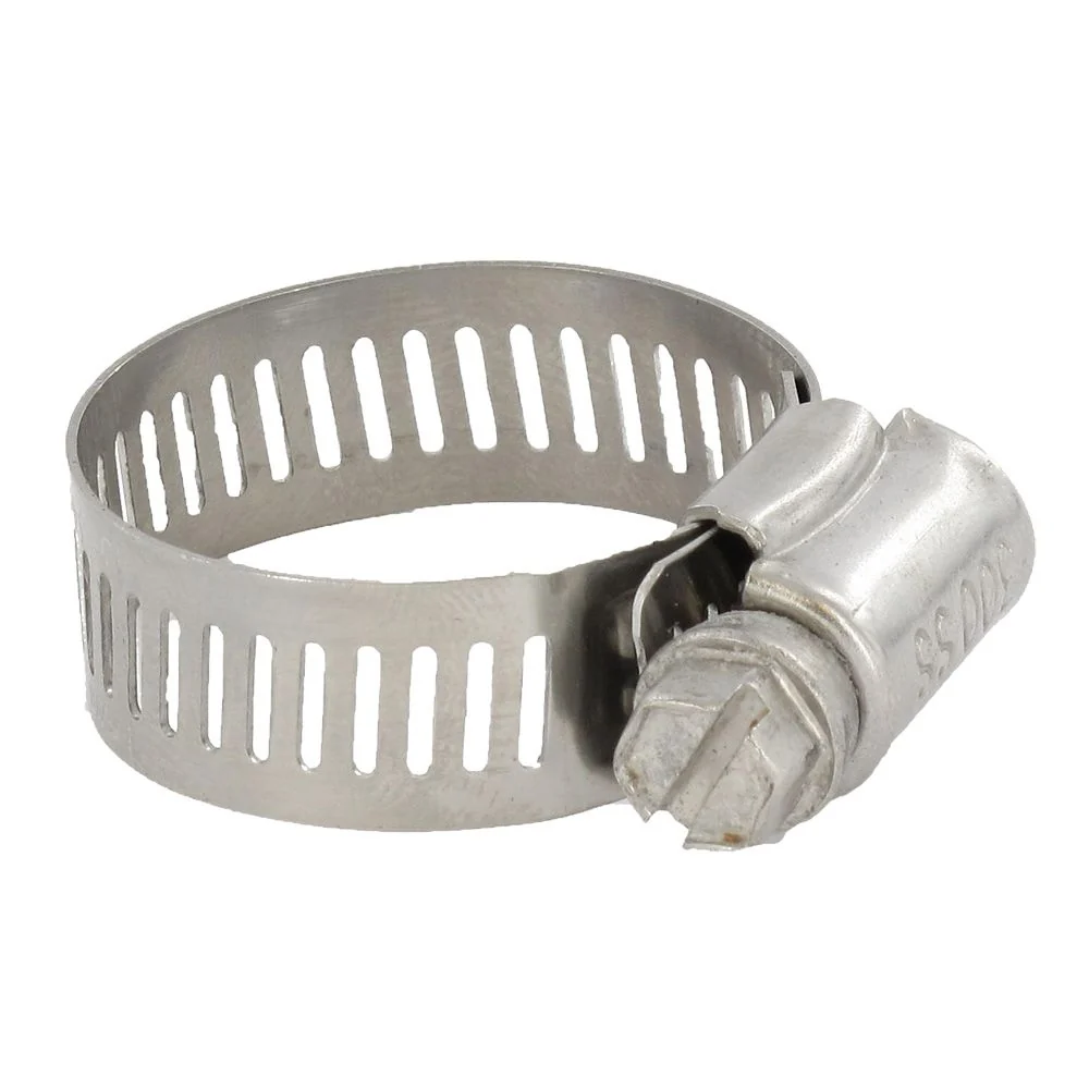 Stainless Steel Hose Clamp Marine Grade 300 SAE size 12 for 1/2" to 1-1/4" DIA — 50 Pack