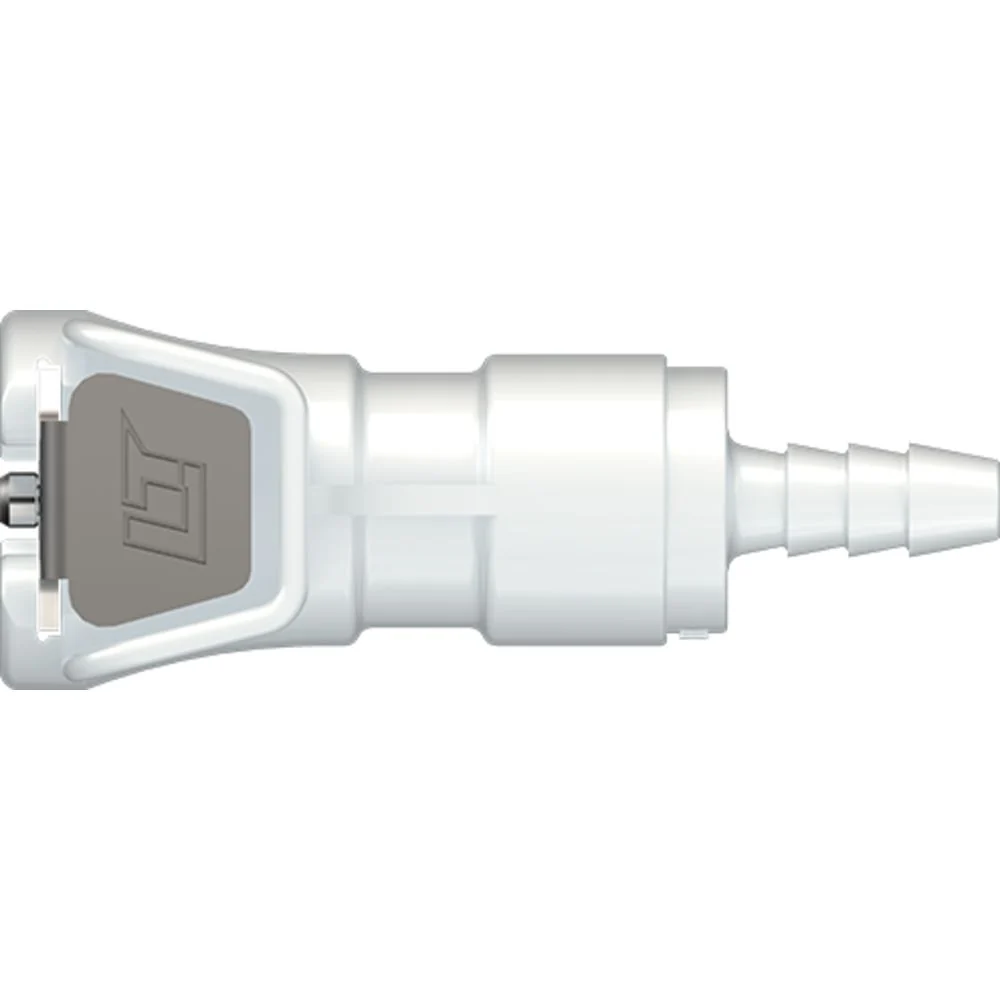 LinkTech 20AC Series Straight Female, Non-valved, 1/8" HB, Natural Acetal — Box of 1000