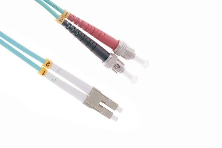 10M LC-ST OM3 10 Gig 50/125 Multimode Duplex UPC Fiber Patch Cable