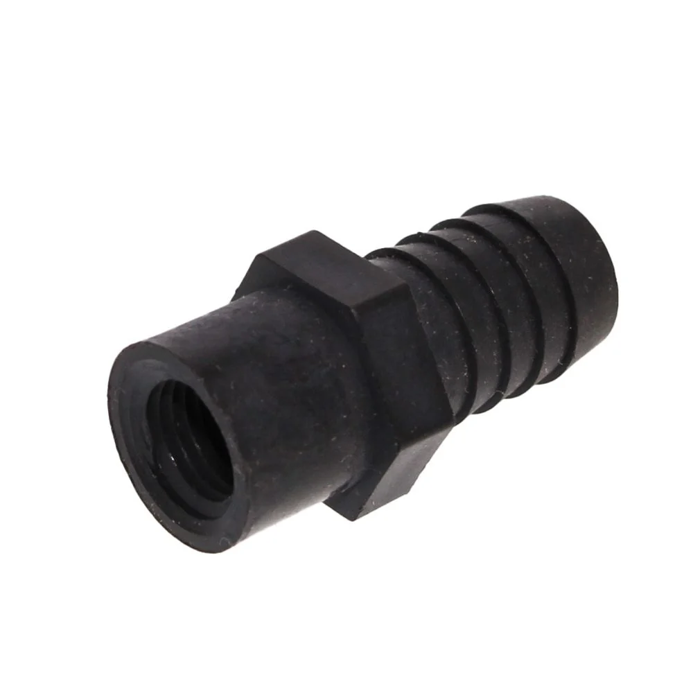 Female Barb Adapter - 5/8 barb x 1/4 FNPT - Black Polypropylene — Pack of 10
