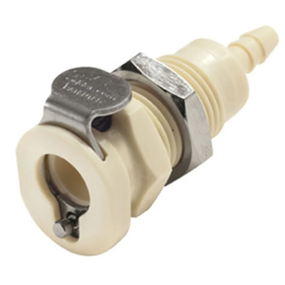 PMC160212 Panel Mount Hose Barb Coupling Body 1/8 ID Barb — Single