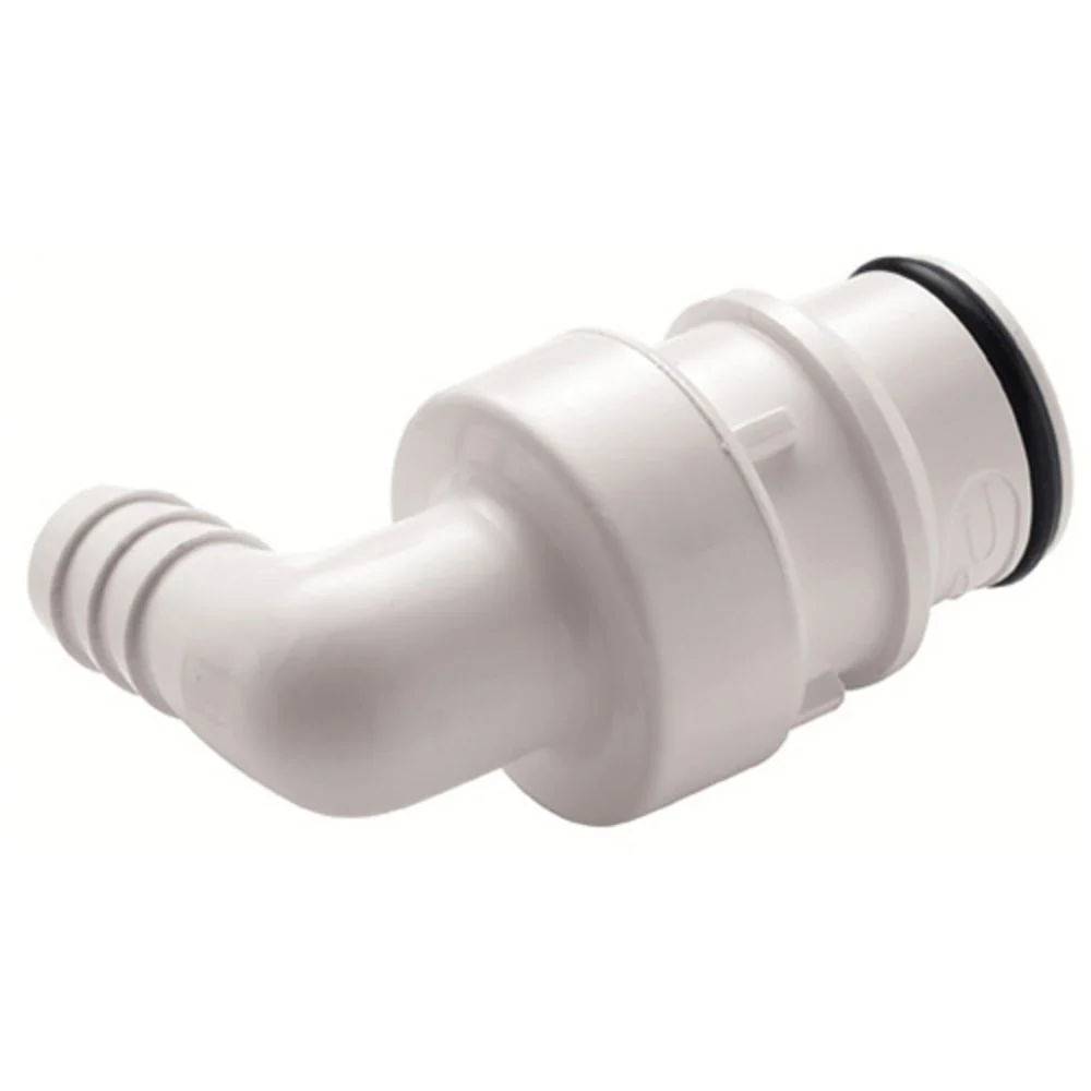 89500 NSF Non-Valved Elbow Hose Barb Coupling Insert 3/8 ID Barb — Pack of 100