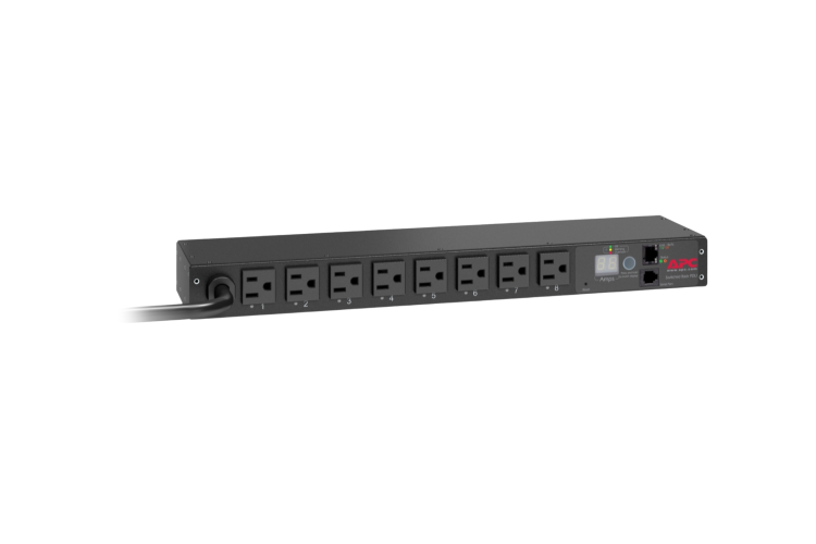 APC Switched 1U Rack PDU, 15A 120V Power Distribution Unit with (8) NEMA 5-15 Outlets, AP7900B
