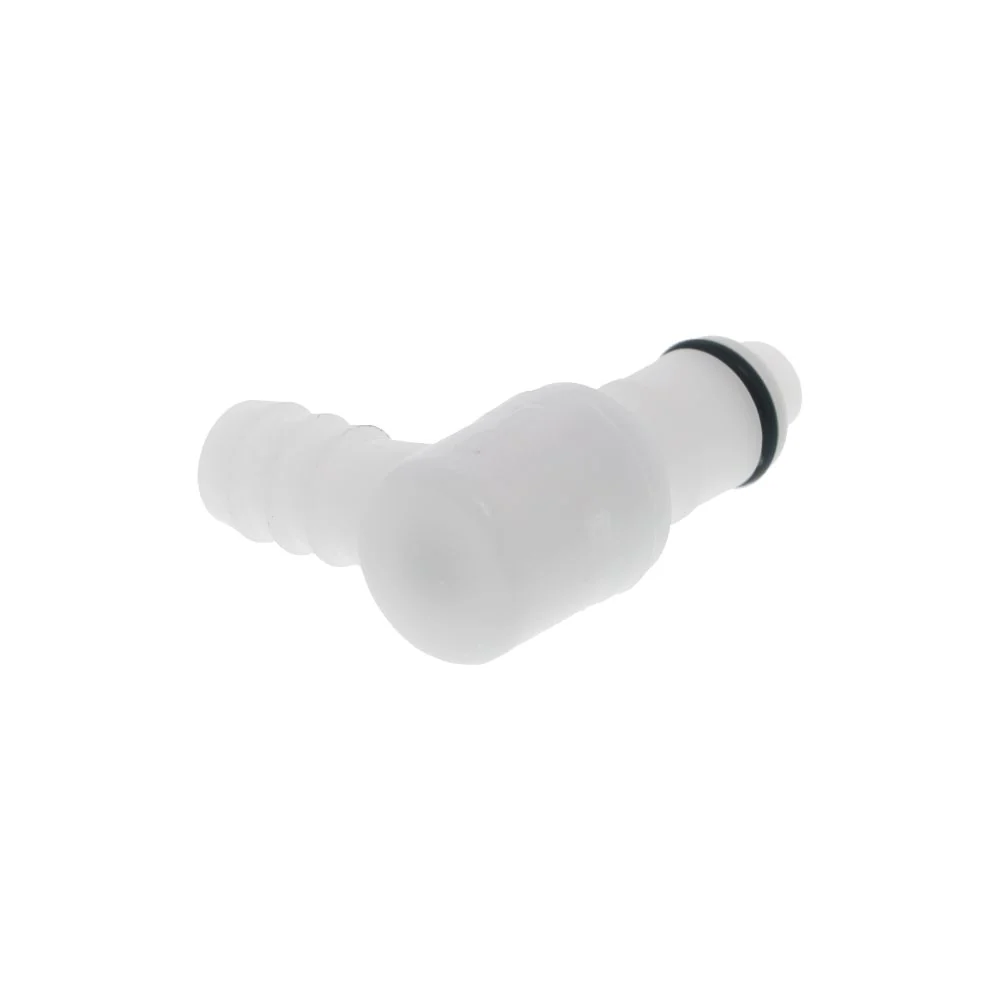 APCD23006 Valved Elbow Hose Barb Coupling Insert 3/8 ID Barb — Pack of 250