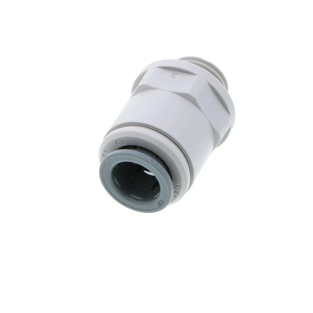 John Guest Male Connector BSPP - 3/8 x 1/4 BSPP — Bag of 10